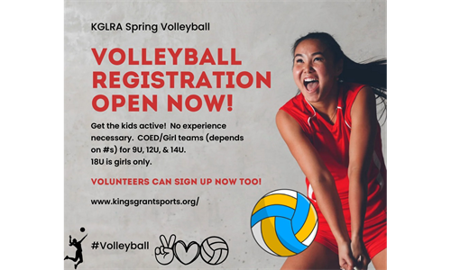 Volleyball Registration is OPEN! 