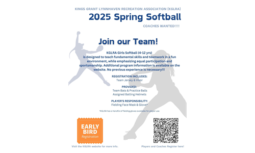 Softball Season Registration Extended! 